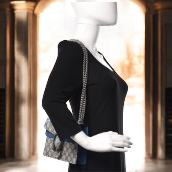 Gucci GG Supreme Monogram Blooms Mini Dionysus - Picture 3 of 15